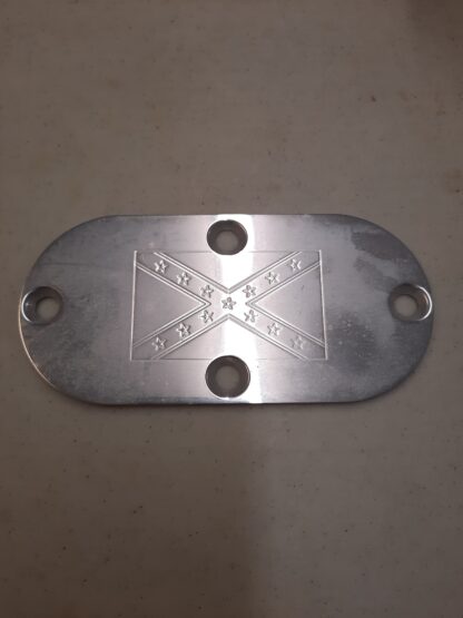 Harley Davidson 1965 - 2006 Inspection Cover Rebel Flag Design